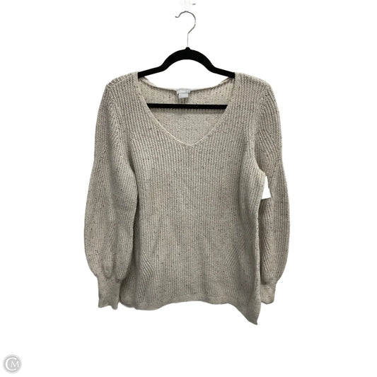 Sweater By Chicos In Beige, Size: M