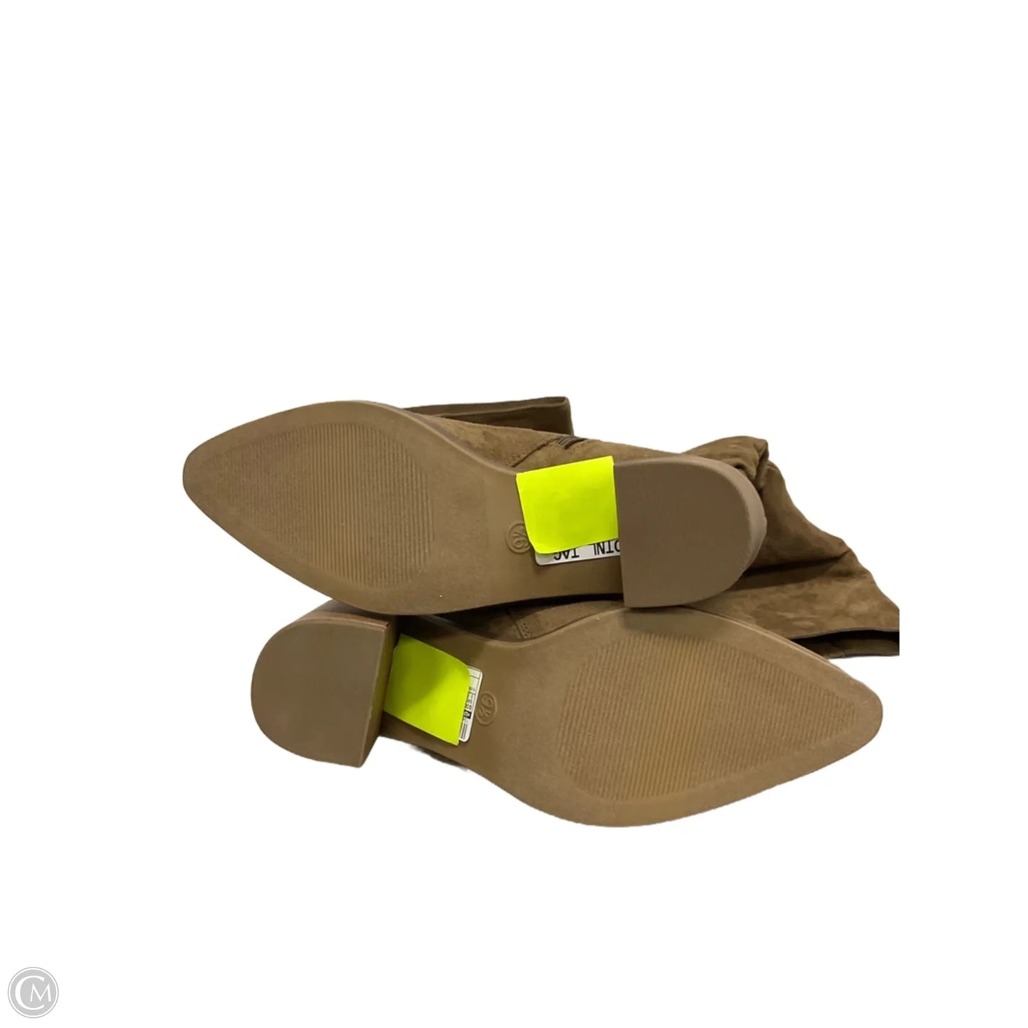 Boots Knee Heels By Universal Thread In Brown, Size: 9.5