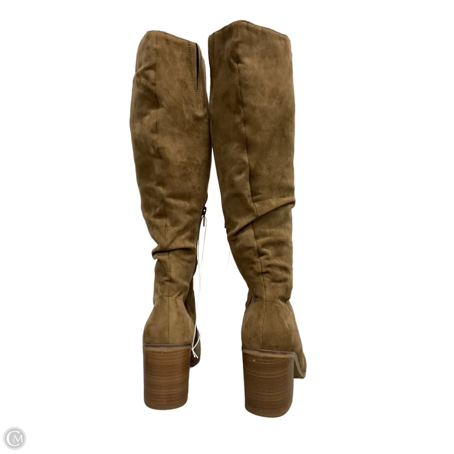 Boots Knee Heels By Universal Thread In Brown, Size: 9