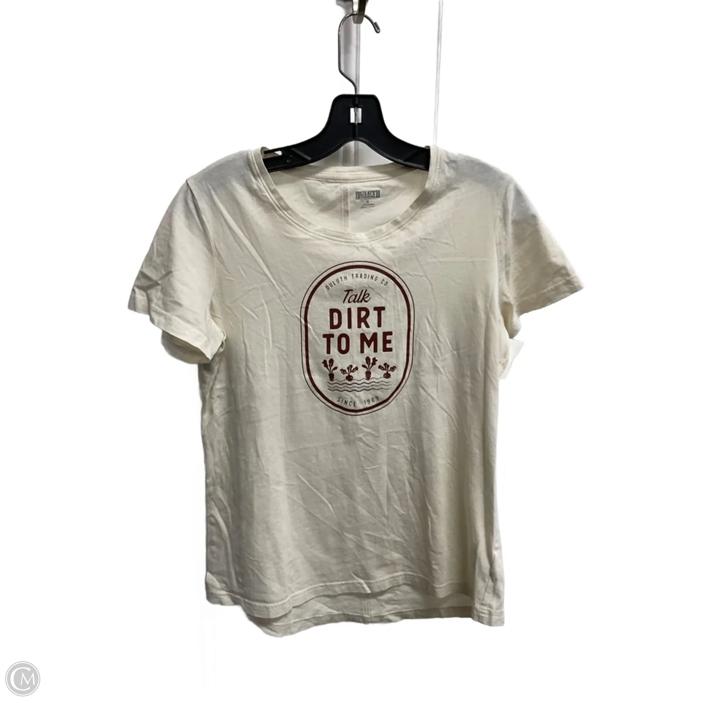 Top Short Sleeve Basic By Duluth Trading In Brown & Cream, Size: M