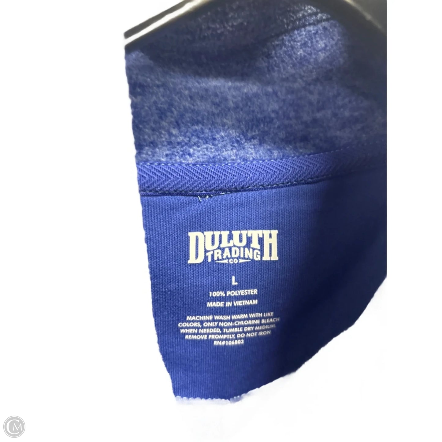 Jacket Fleece By Duluth Trading In Blue, Size: L