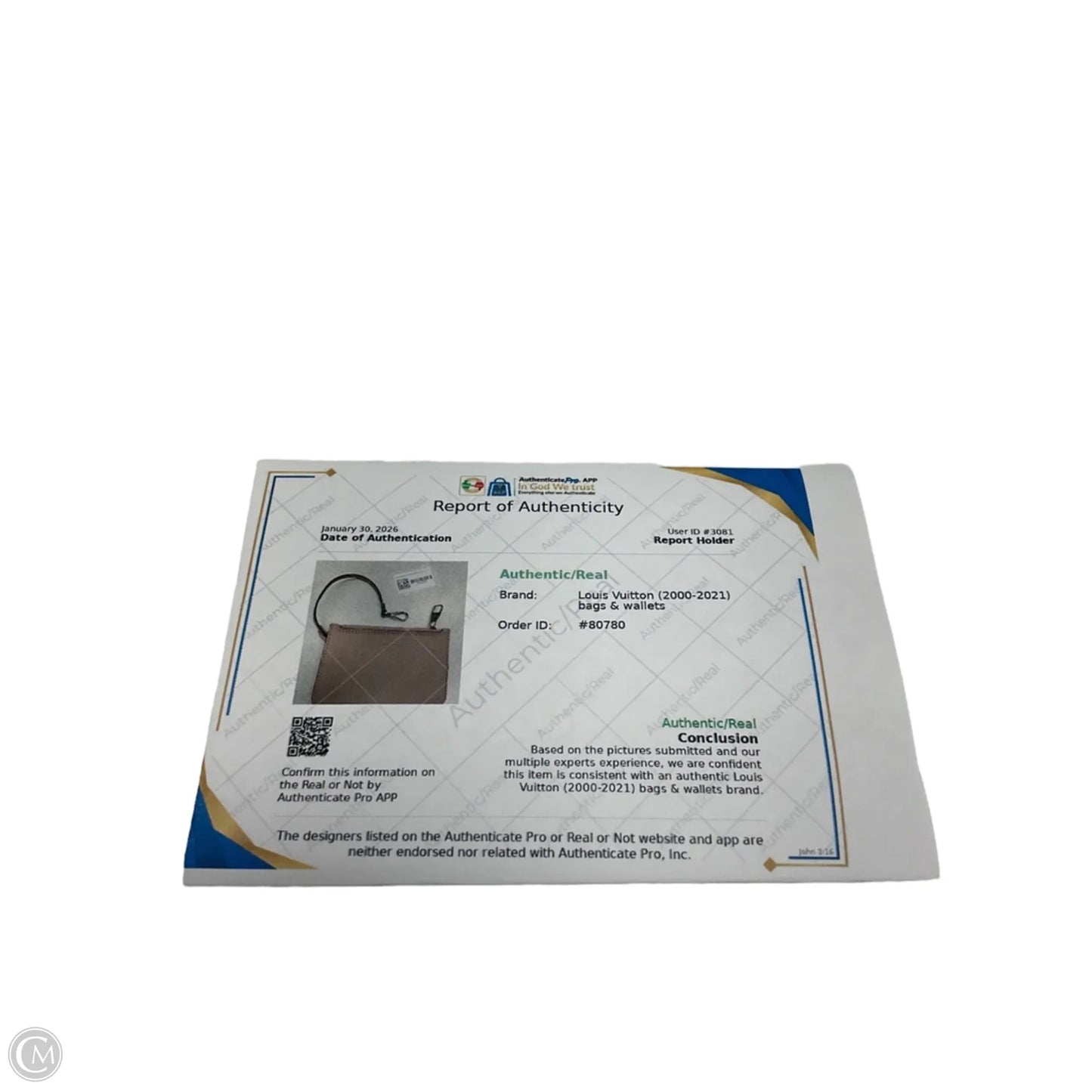 Wristlet Luxury Designer By Louis Vuitton, Size: Small