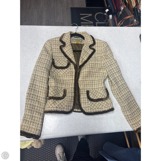 Blazer By Clothes Mentor In Brown, Size: Xs
