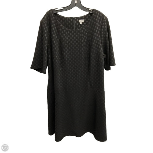 Dress Casual Midi By Avenue In Black, Size: 3x