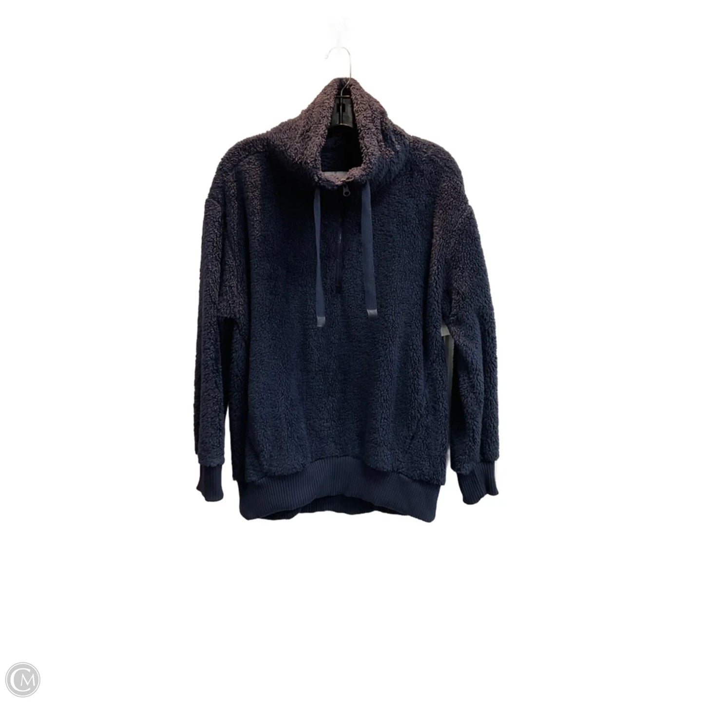 Jacket Faux Fur & Sherpa By Members Mark In Navy, Size: S