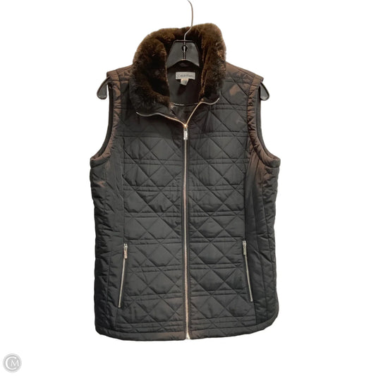 Vest Puffer & Quilted By Calvin Klein In Black, Size: M