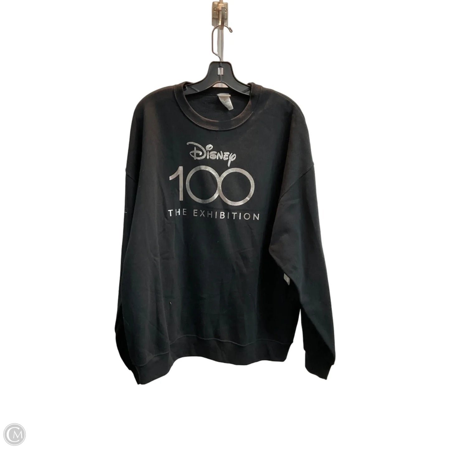 Sweatshirt Crewneck By Disney In Black, Size: 2x