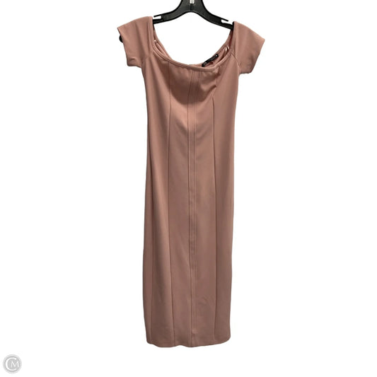 Dress Party Long By Zara In Pink, Size: S