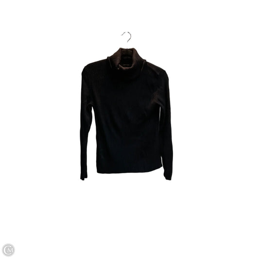 Top Long Sleeve By Banana Republic In Black, Size: M