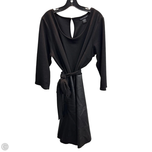 Dress Casual Midi By Ashley Stewart In Black, Size: 1x