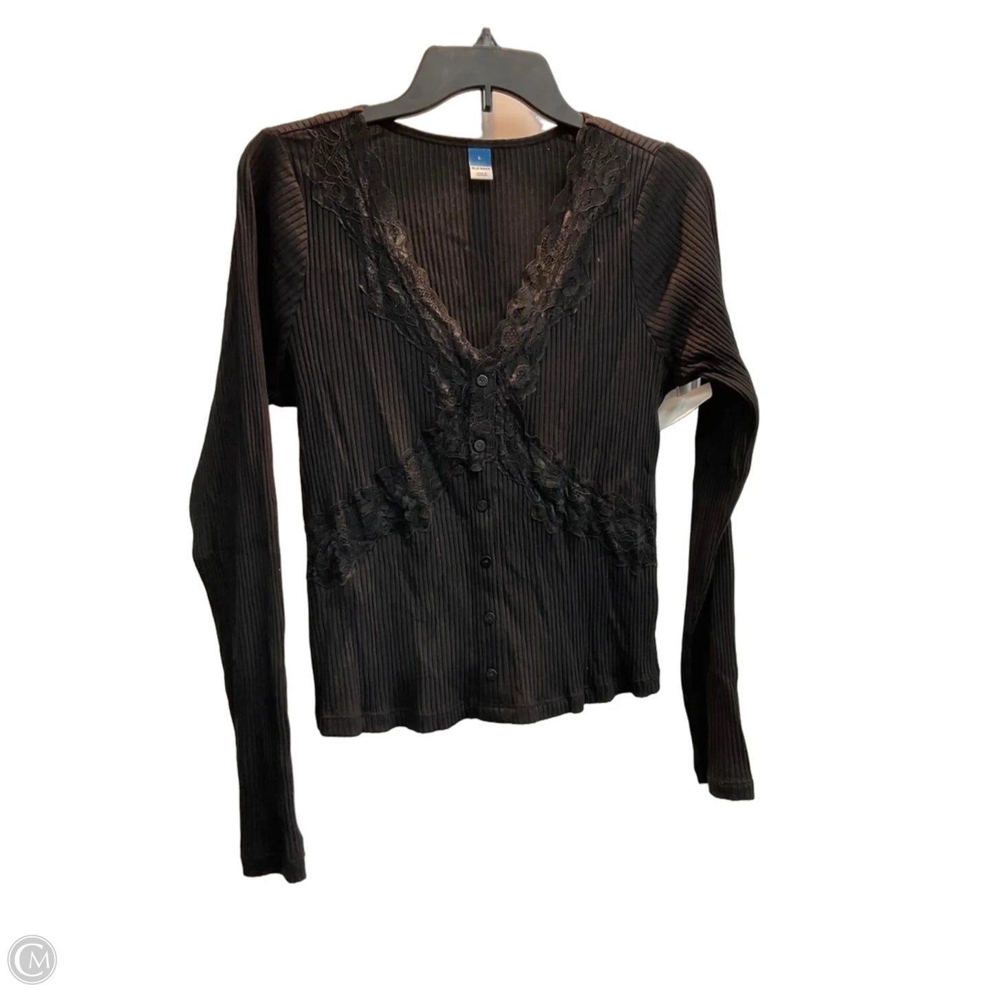 Top Long Sleeve By Old Navy In Black, Size: L