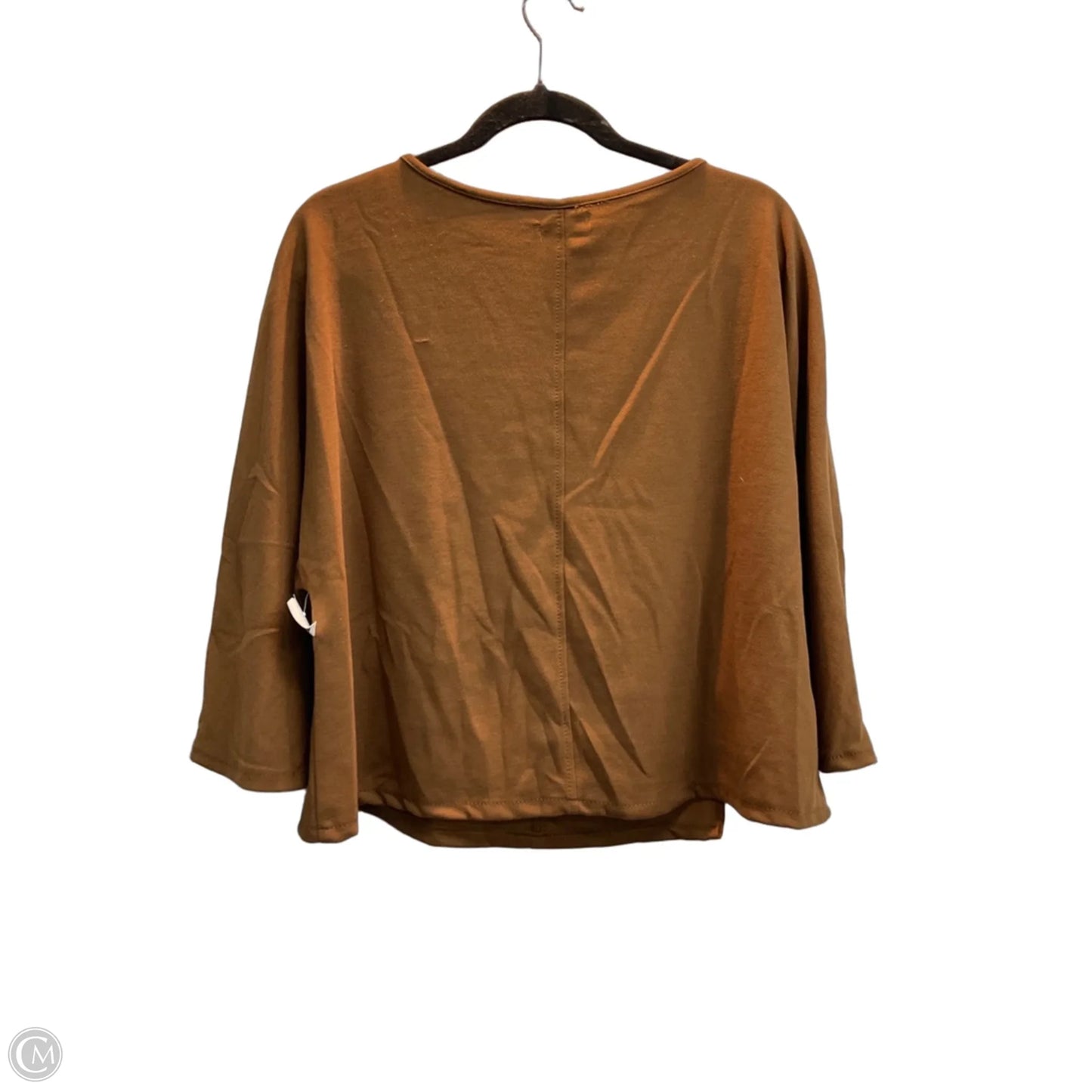 Top Long Sleeve By Max Studio In Brown, Size: L