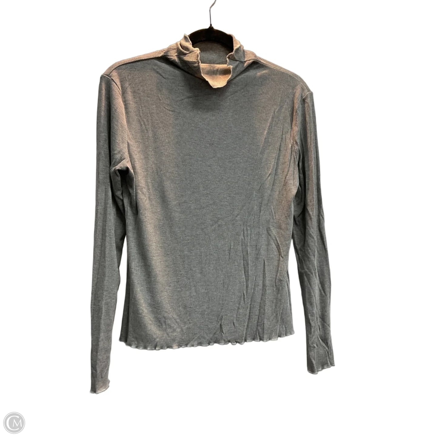 Top Long Sleeve Basic By Clothes Mentor In Grey, Size: L