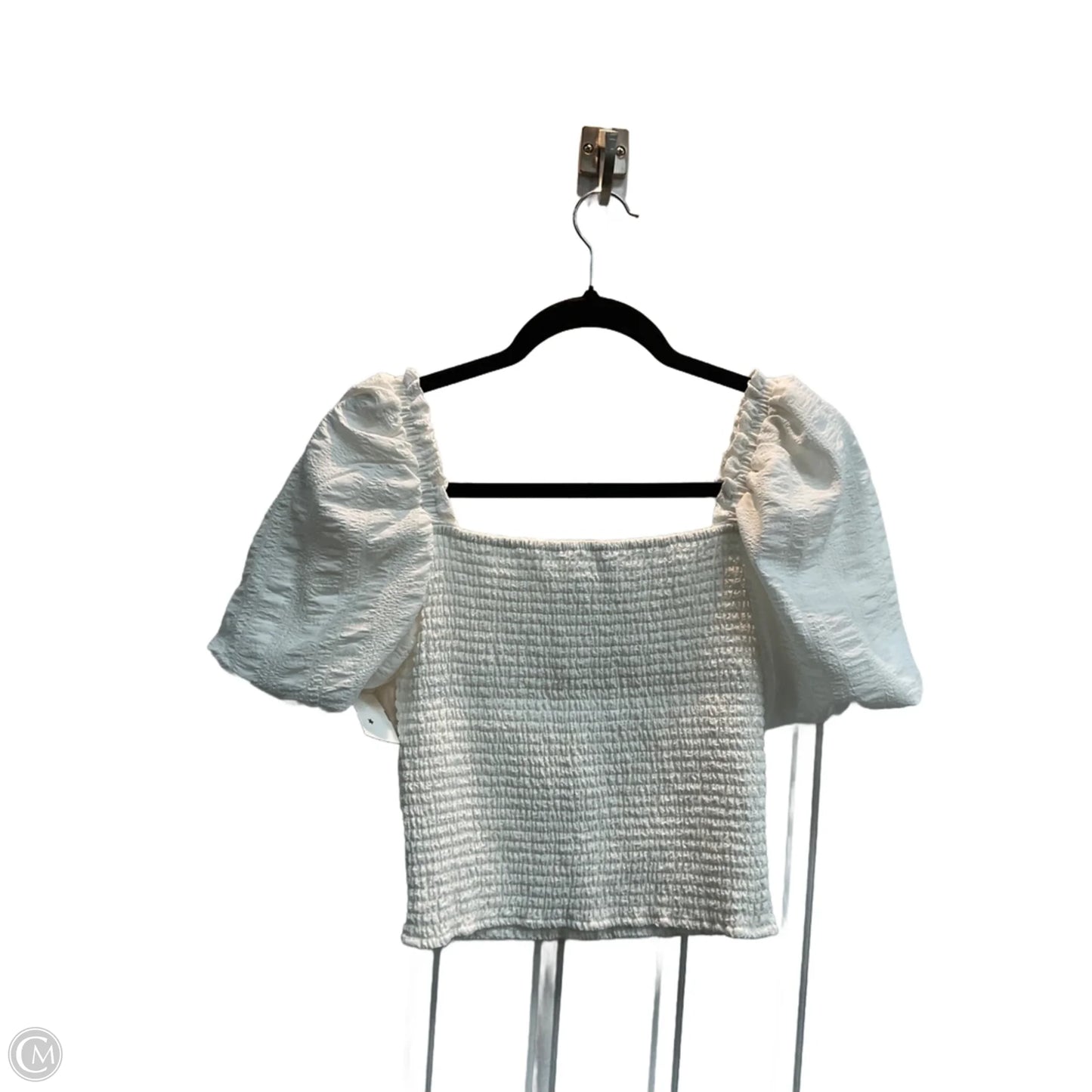 Top Short Sleeve By Steve Madden In White, Size: S