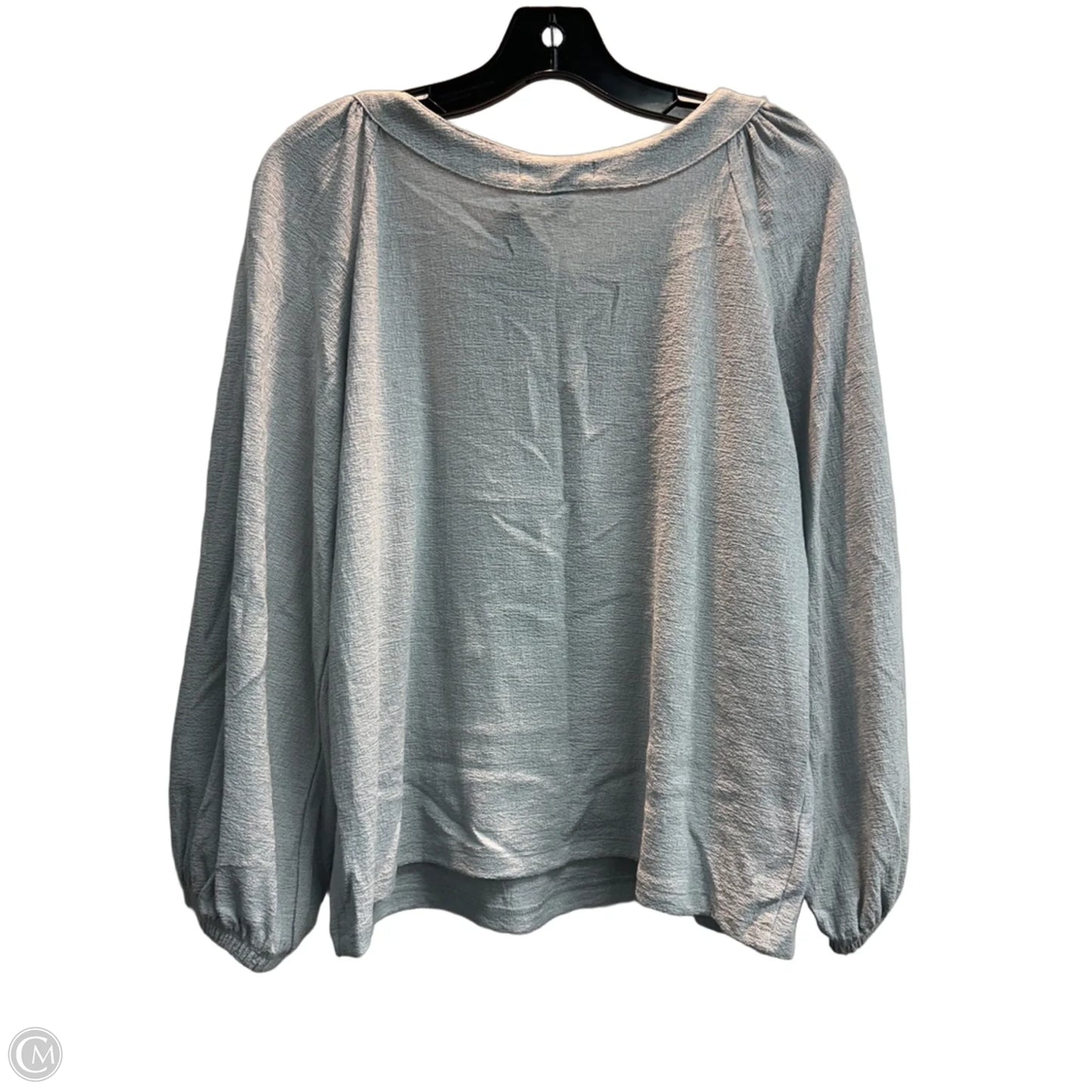 Top Long Sleeve By Banana Republic In Blue, Size: M