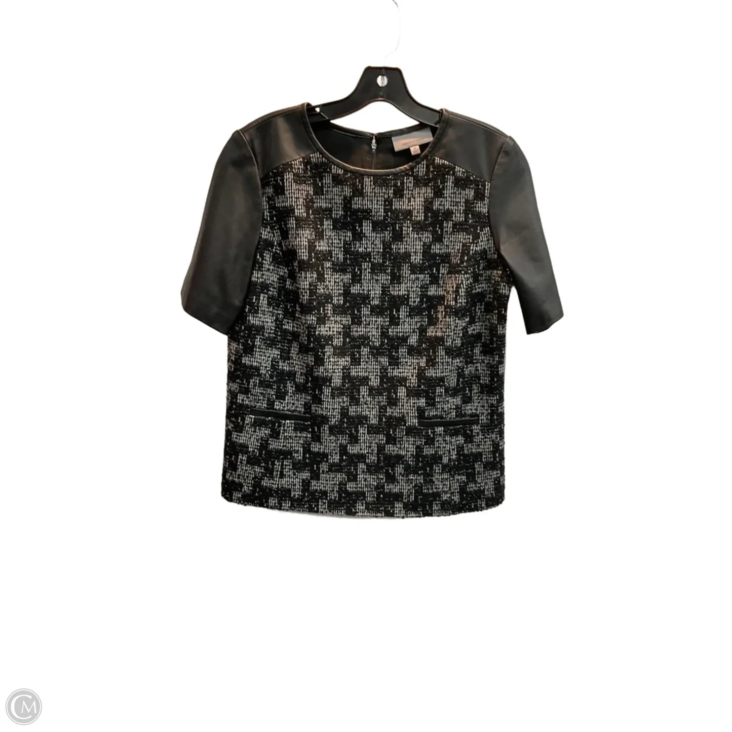 Blouse Short Sleeve By Classiques Entier In Black, Size: M