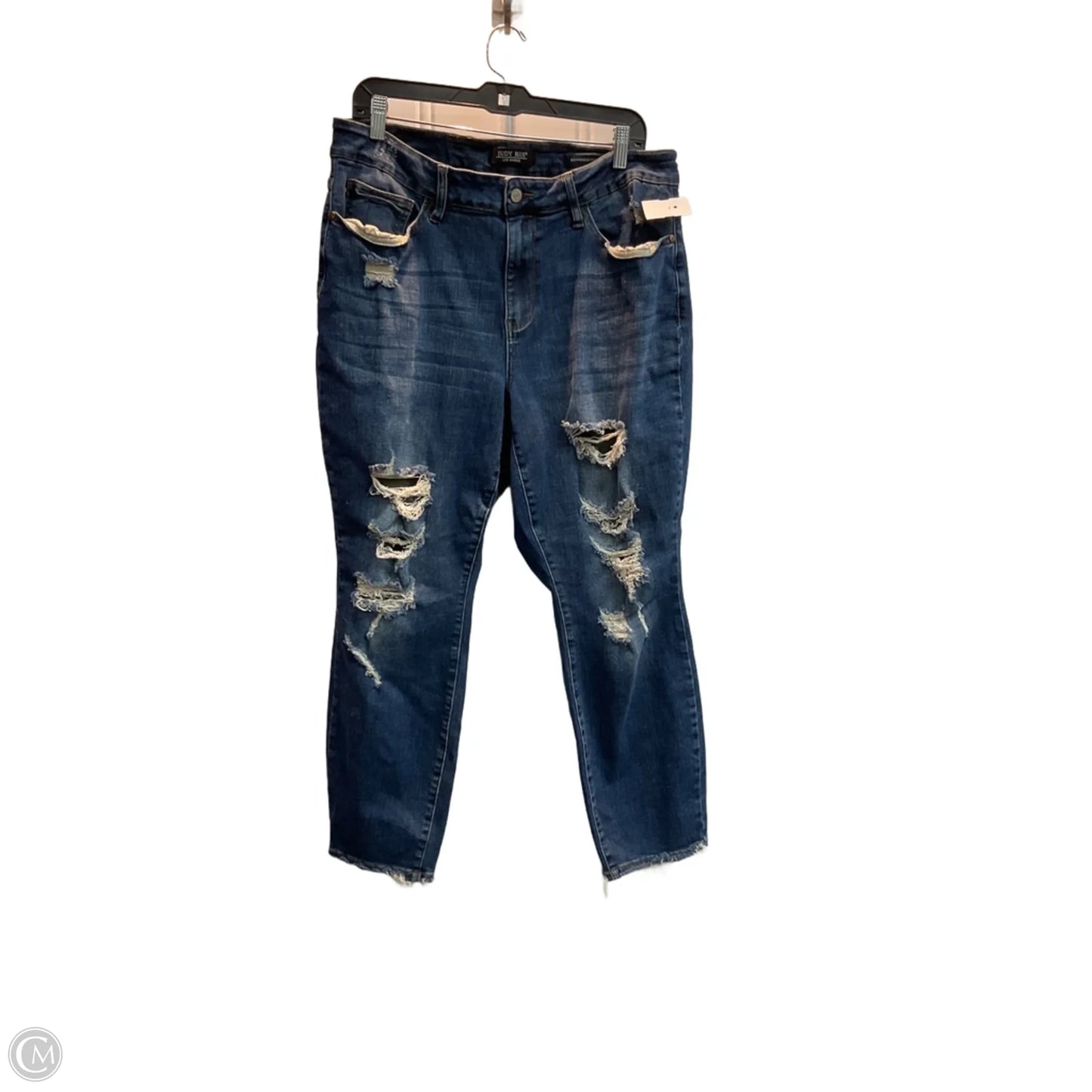 Jeans Boyfriend By Judy Blue In Blue, Size: 18