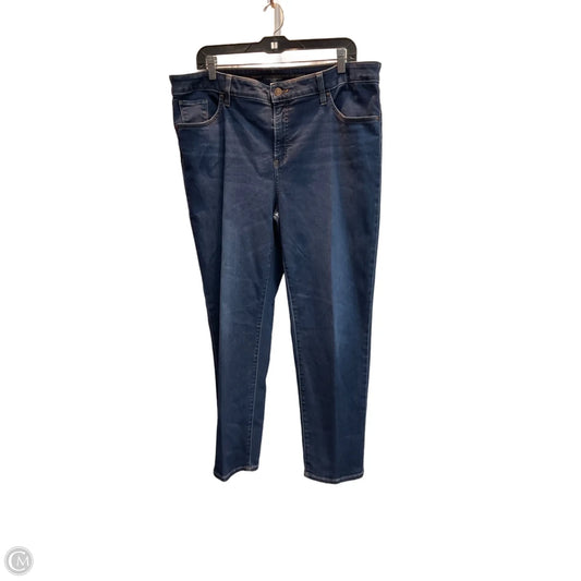 Jeans Straight By Chicos In Blue, Size: 16