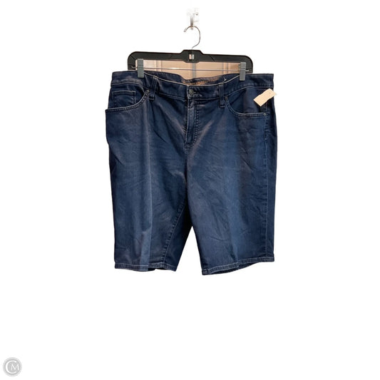 Shorts By Chicos In Blue Denim, Size: 16