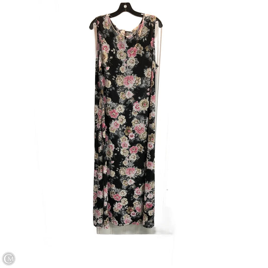 Dress Party Long By Clothes Mentor In Floral Print, Size: Xl