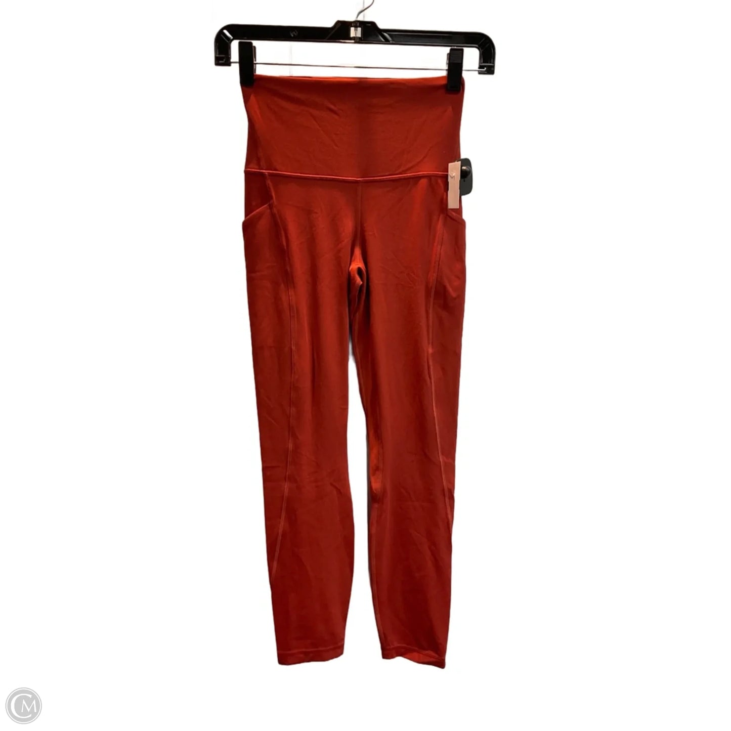 Athletic Leggings By Lululemon In Orange, Size: S