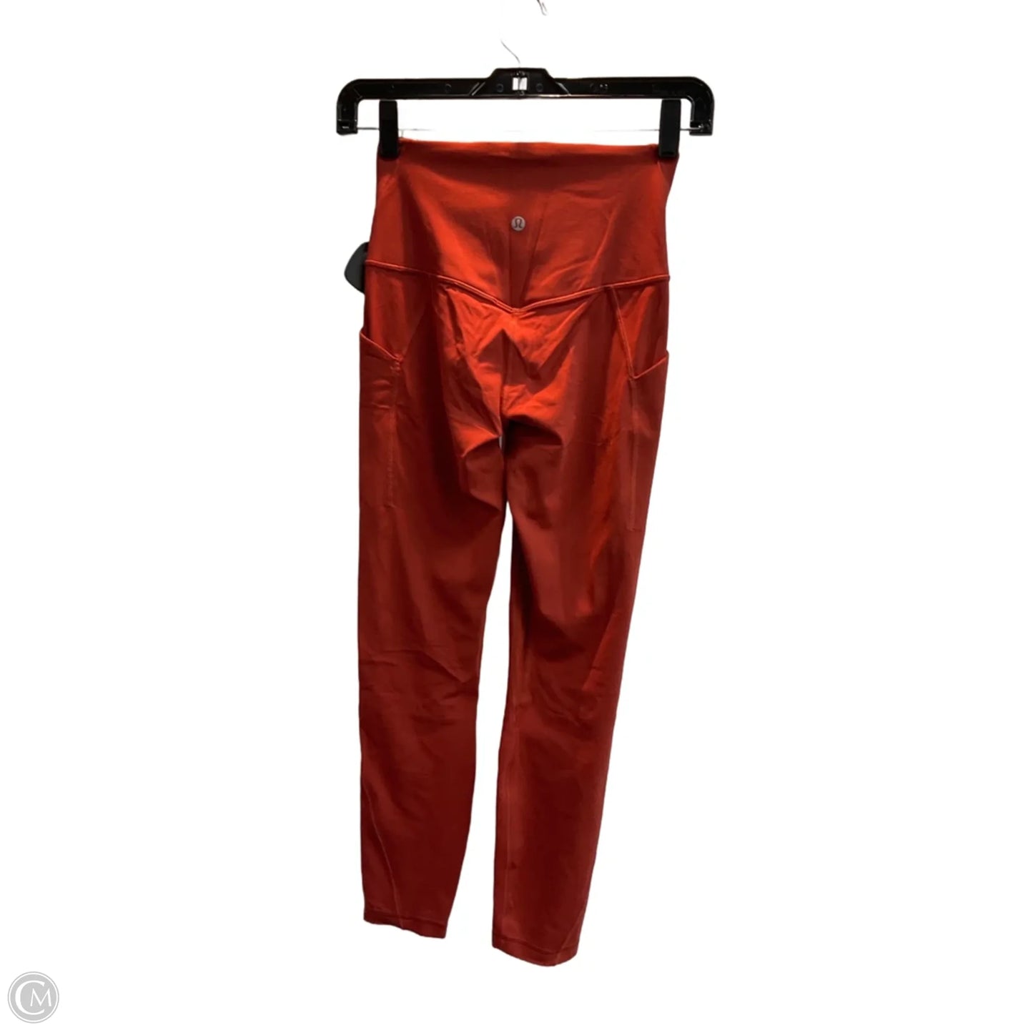 Athletic Leggings By Lululemon In Orange, Size: S