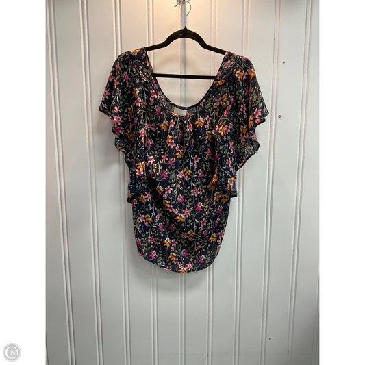 Top Short Sleeve By Maeve In Floral Print, Size: S