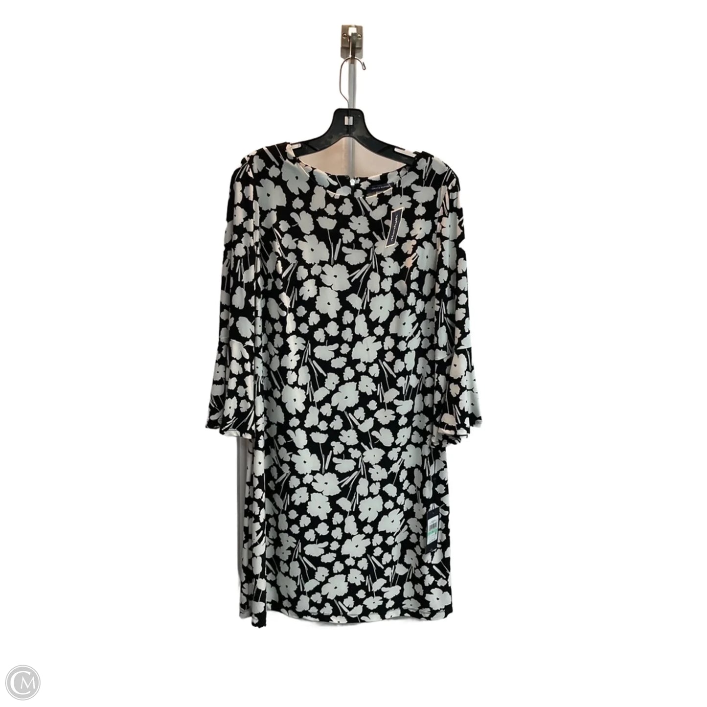 Dress Party Midi By Tommy Hilfiger In Black & White, Size: M