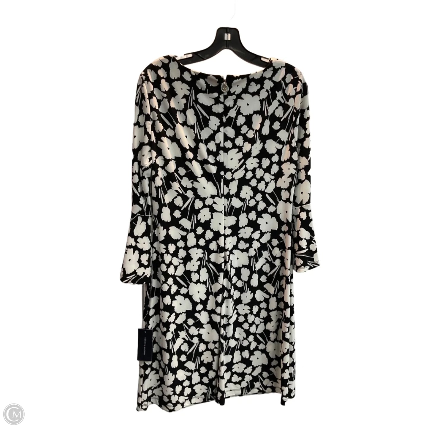 Dress Party Midi By Tommy Hilfiger In Black & White, Size: M