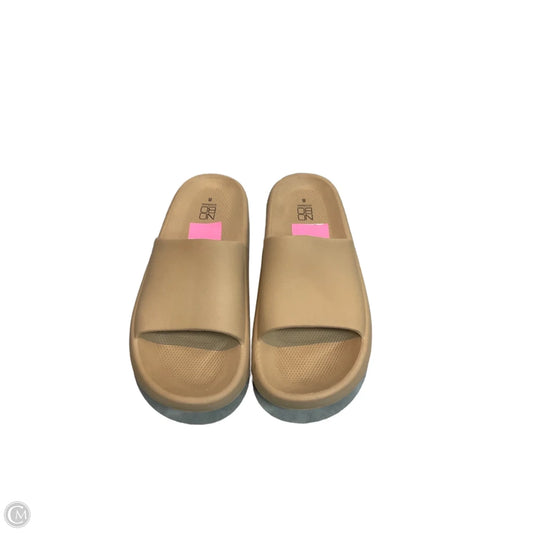 Sandals Flats By No Boundaries In Tan, Size: 8