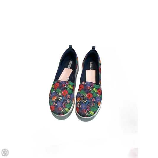 Shoes Sneakers By Skechers In Floral Print, Size: 9