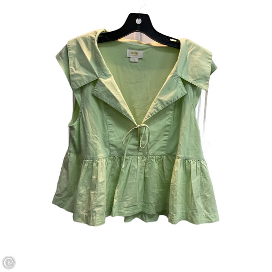 Top Sleeveless By Maeve In Green, Size: S