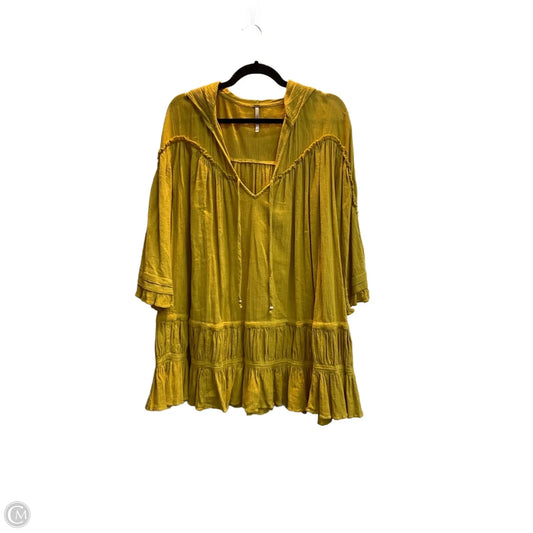 Dress Casual Midi By Free People In Yellow, Size: M