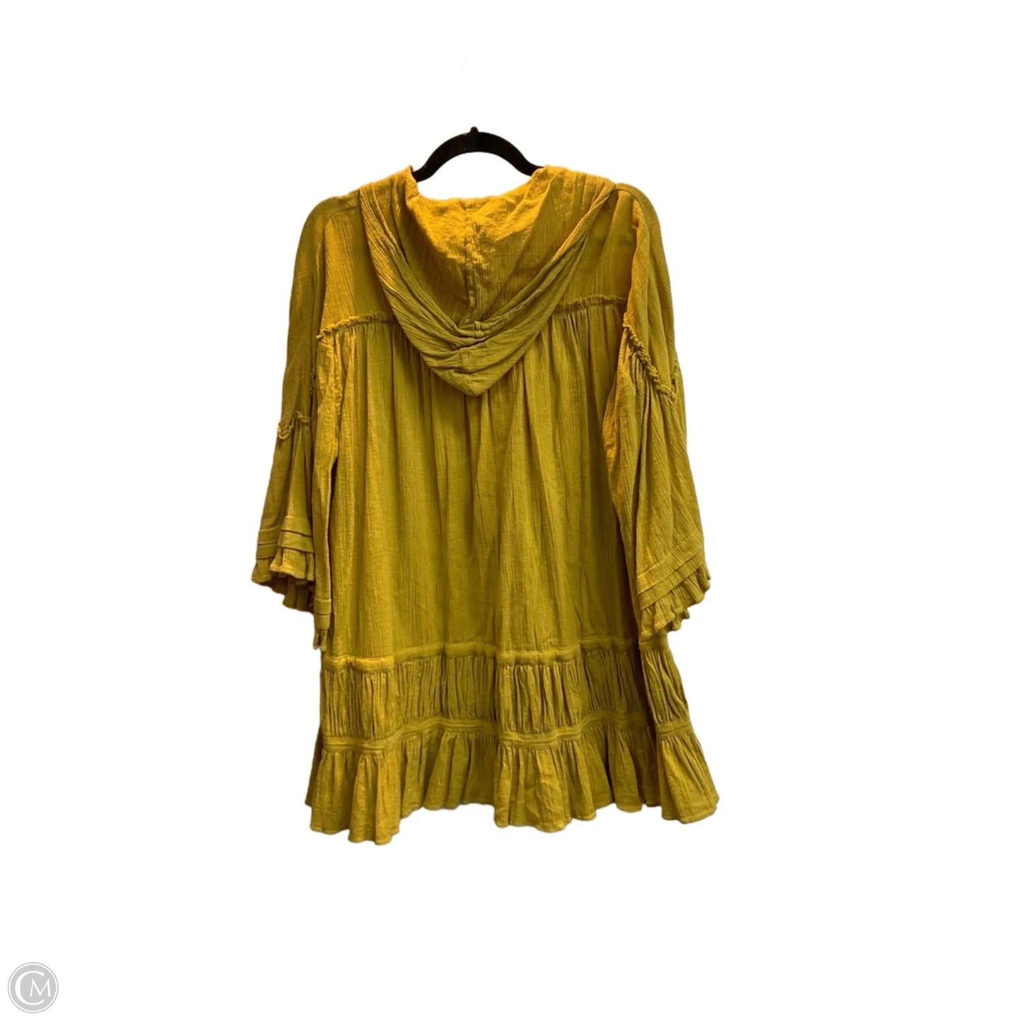 Dress Casual Midi By Free People In Yellow, Size: M