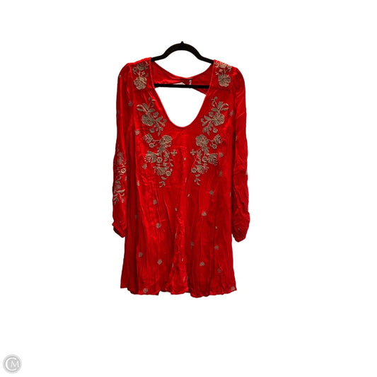 Dress Casual Midi By Free People In Red, Size: S