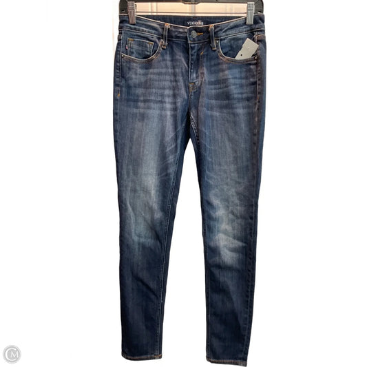 Jeans Skinny By Vigoss In Blue, Size: 4