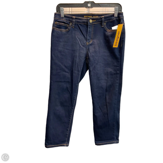 Capris Designer By Michael Kors In Blue, Size: 4