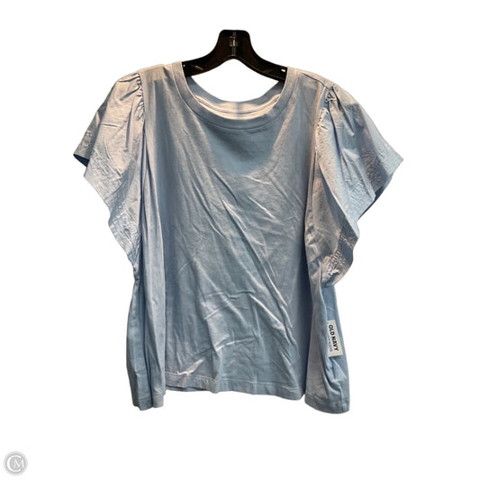 Top Short Sleeve By Old Navy In Blue, Size: Xl