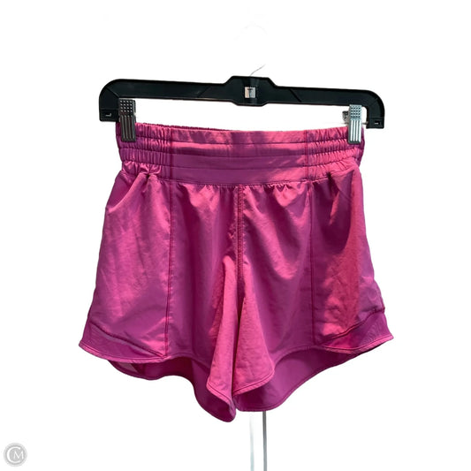 Athletic Shorts By Lululemon In Pink, Size: S
