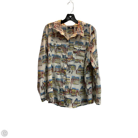 Blouse Designer By Karl Lagerfeld In Multi-colored, Size: M
