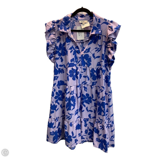 Dress Casual Midi By Umgee In Blue & Purple, Size: 2x