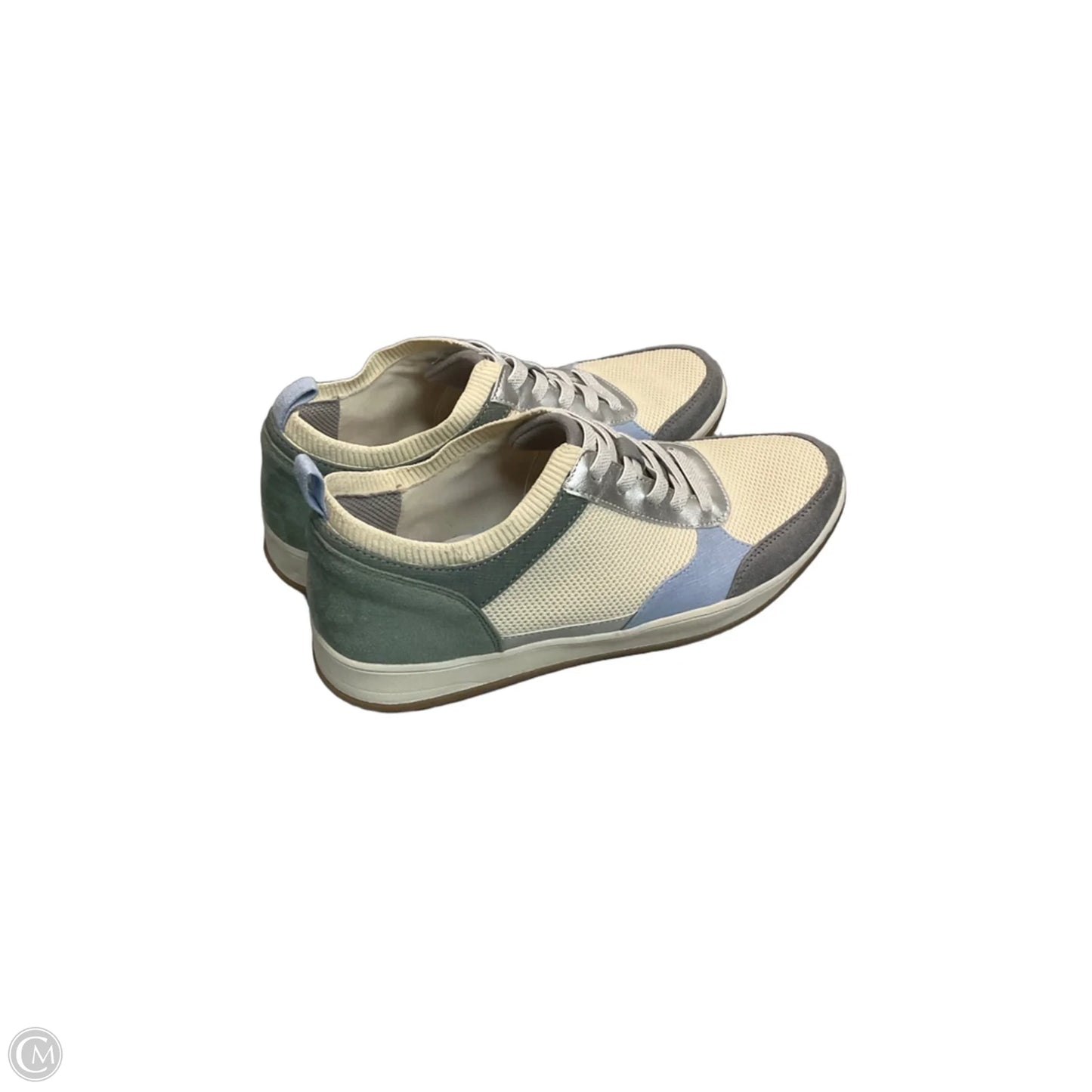 Shoes Sneakers By Life Stride In Cream & Green, Size: 9.5