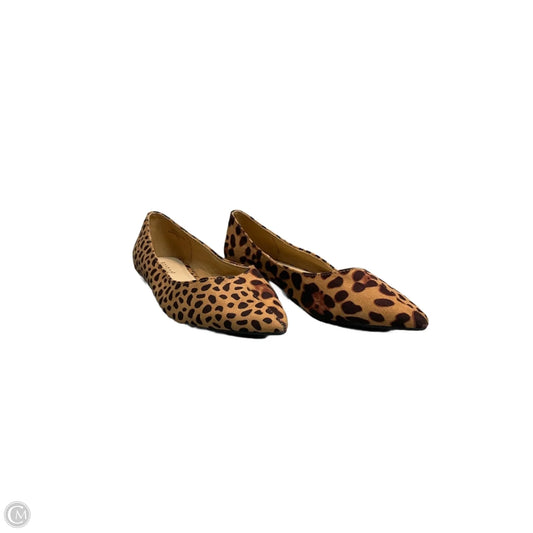 Shoes Flats By Bamboo In Animal Print, Size: 7