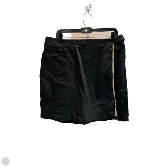 Skort Luxury Designer By Burberry In Black, Size: 14