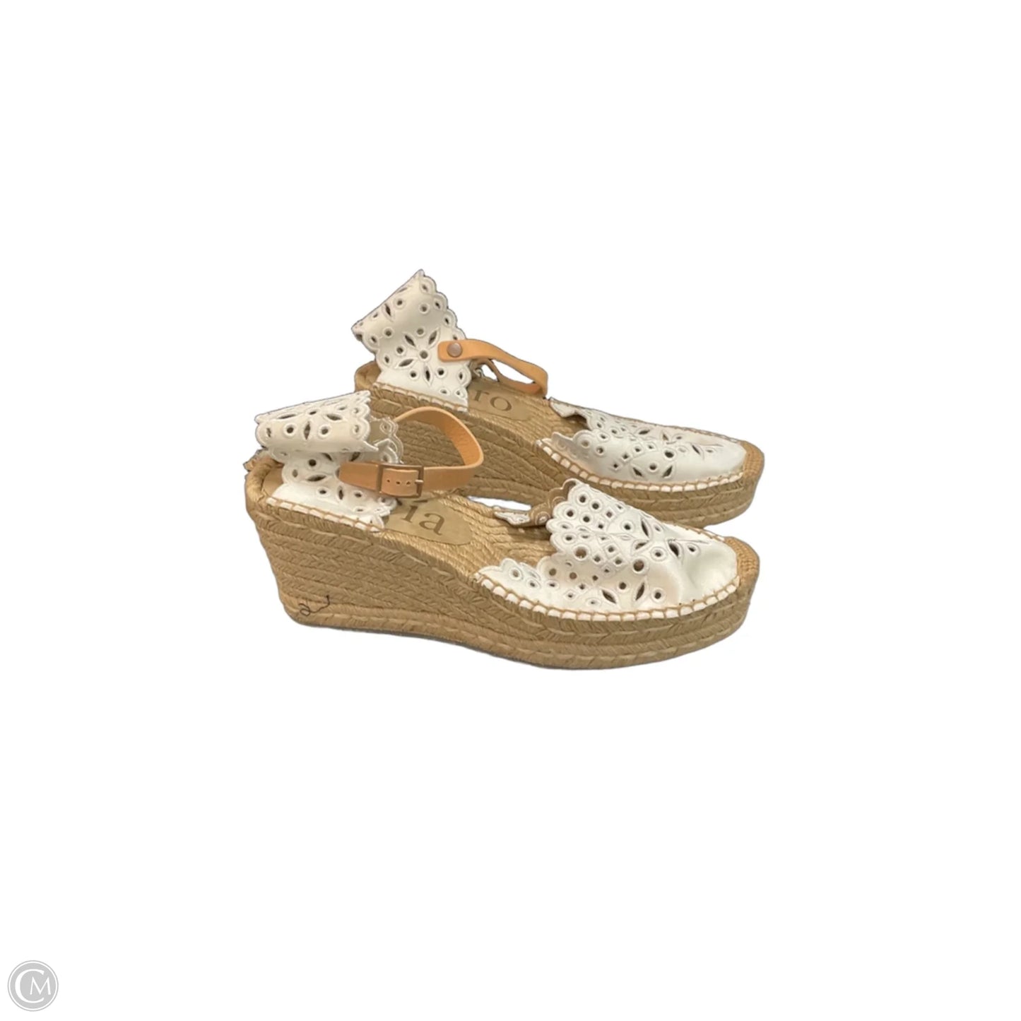 Shoes Heels Wedge By Cma In White, Size: 11