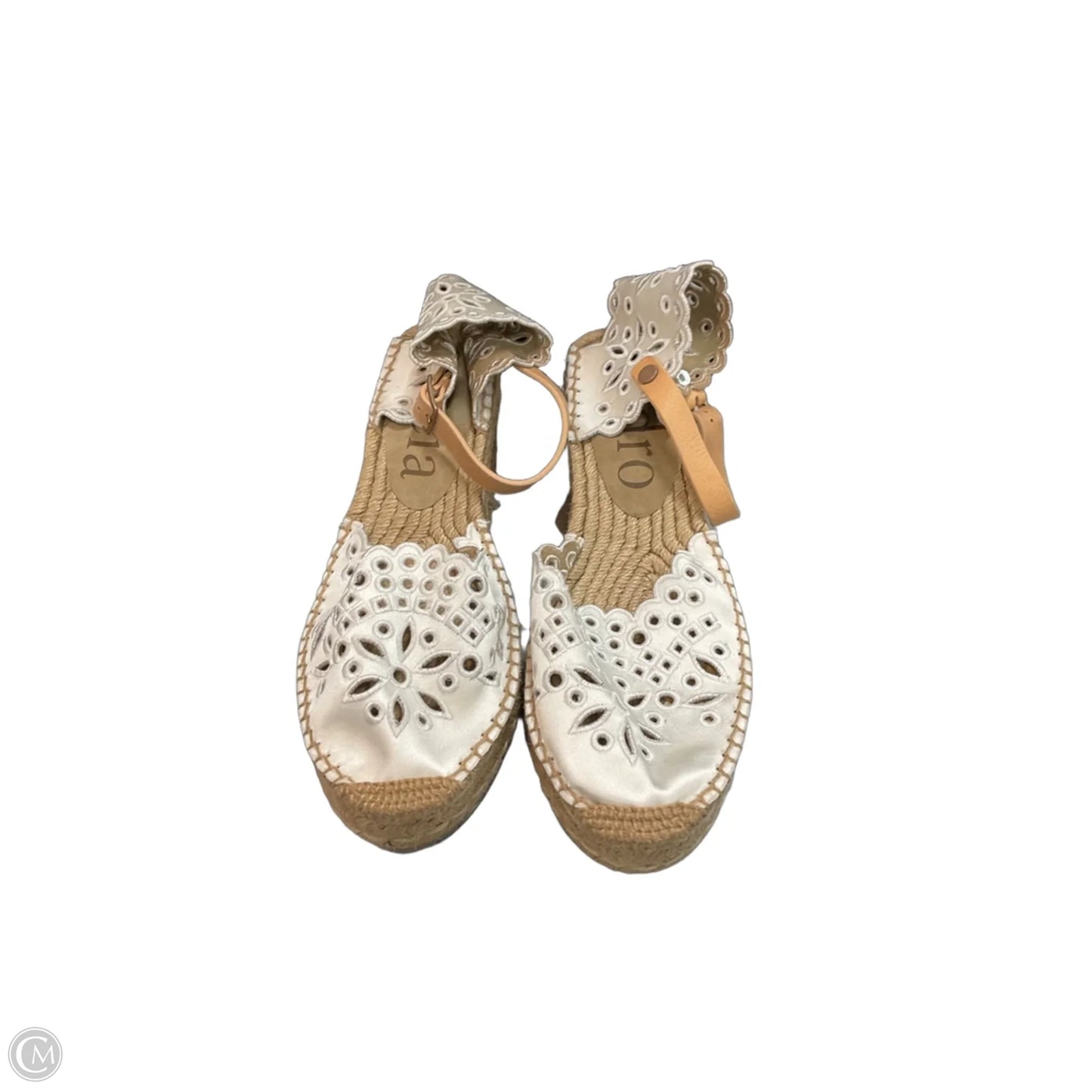 Shoes Heels Wedge By Cma In White, Size: 11