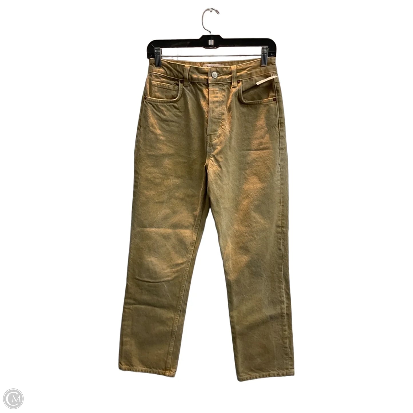 Jeans Straight By Reformation In Tan, Size: 4