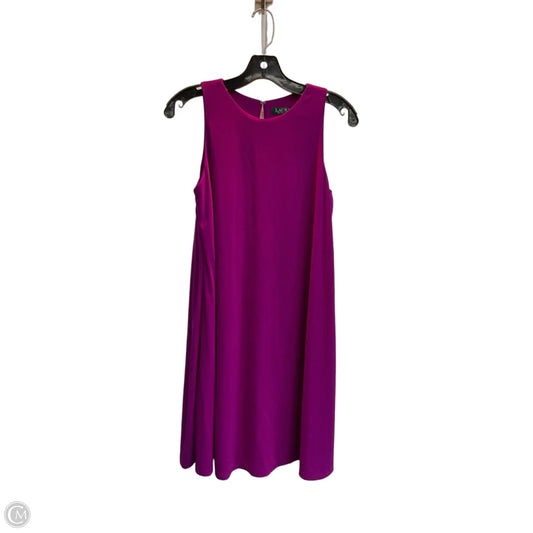 Dress Party Midi By Lauren By Ralph Lauren In Purple, Size: S