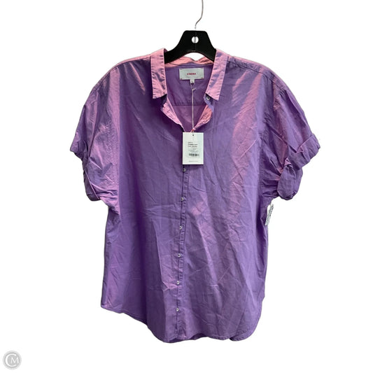 Top Short Sleeve By Cmb In Purple, Size: S