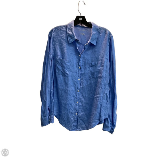 Top Long Sleeve Designer By Lilly Pulitzer In Blue, Size: L